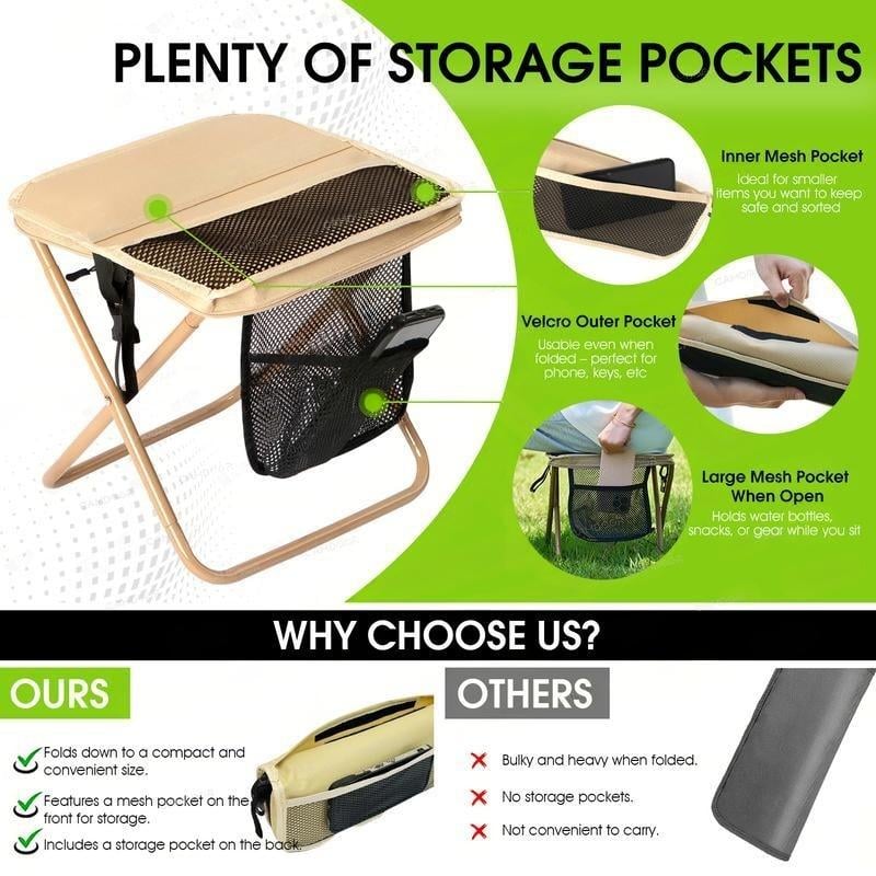 🔥LAST DAY SALE-60% OFF🔥-Camping Chairs, Christmas first choice, 1.5 lbs ultra light