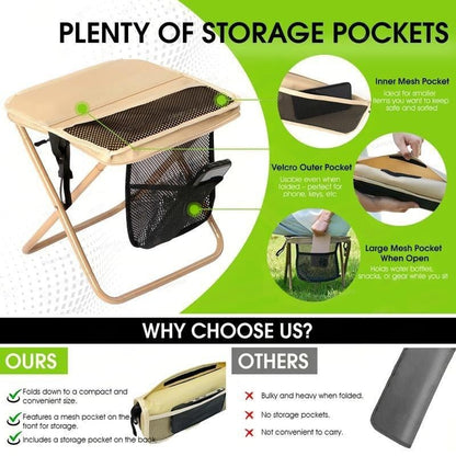 🔥LAST DAY SALE-60% OFF🔥-Camping Chairs, Christmas first choice, 1.5 lbs ultra light