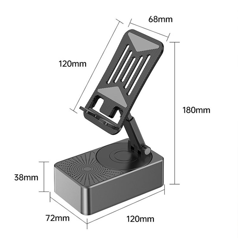 🎁Gift Choice - 3 in1 - Wireless Bluetooth Speaker, Charging Station, Phone Stand